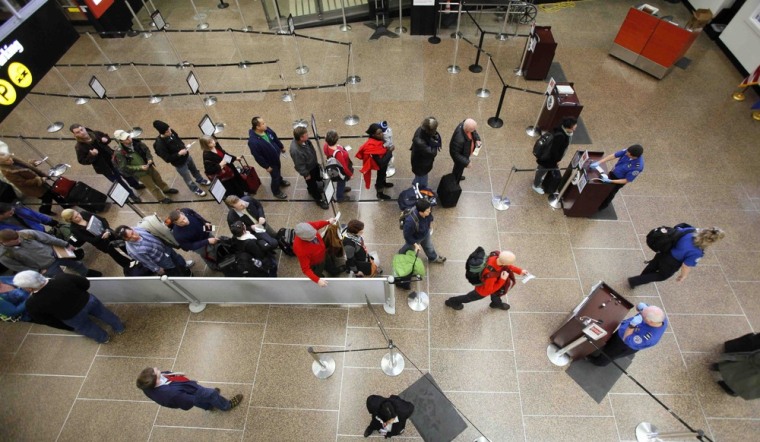 Image: Seattle airport security